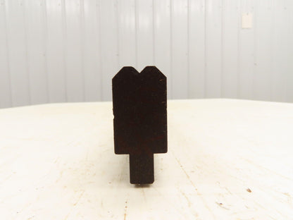 Press Brake Die 46-1/2" Long 90° V 3/16" W 1/8" Deep 1-3/4" H 1/2" Tang