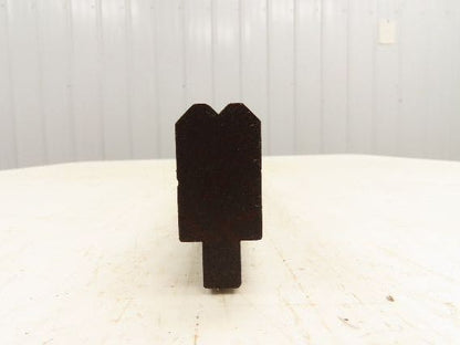 Press Brake Die 46-1/2" Long 90° V 3/16" W 1/8" Deep 1-3/4" H 1/2" Tang
