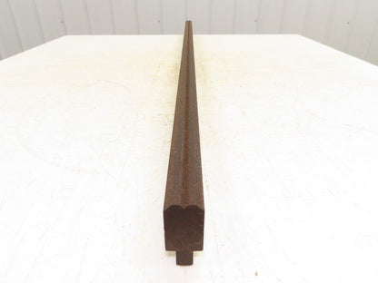 Press Brake Die 46-1/2" Long 90° V 3/16" W 1/8" Deep 1-3/4" H 1/2" Tang
