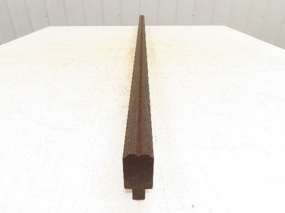 Press Brake Die 46-1/2" Long 90° V 3/16" W 1/8" Deep 1-3/4" H 1/2" Tang