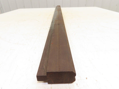 Press Brake Die 46-1/2" Long 90° V 3/16" W 1/8" Deep 1-3/4" H 1/2" Tang