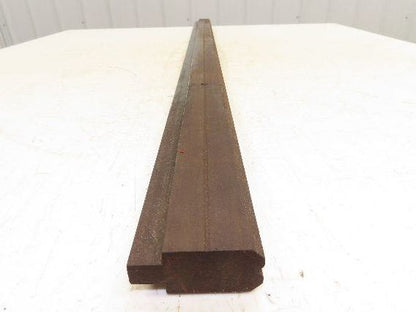 Press Brake Die 46-1/2" Long 90° V 3/16" W 1/8" Deep 1-3/4" H 1/2" Tang