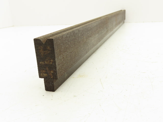 Press Brake Die 29-1/4" Long 90° V 3/8" W 7/32" Deep 1-7/8" H 1/2" Tang