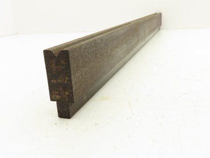 Press Brake Die 29-1/4" Long 90° V 3/8" W 7/32" Deep 1-7/8" H 1/2" Tang