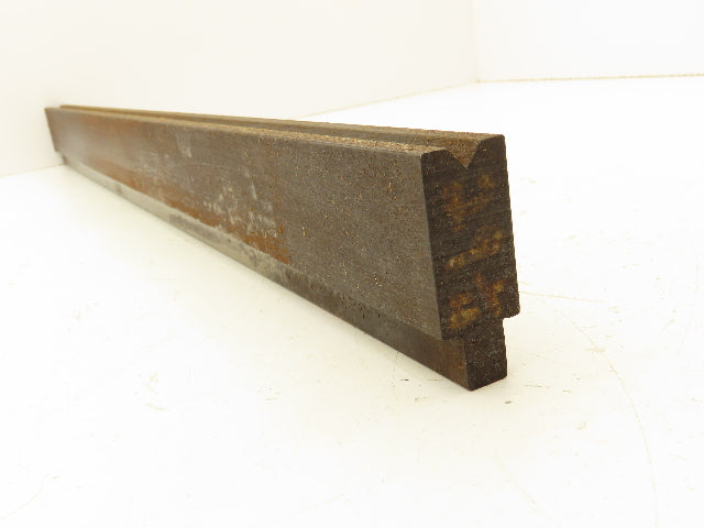 Press Brake Die 29-1/4" Long 90° V 3/8" W 7/32" Deep 1-7/8" H 1/2" Tang
