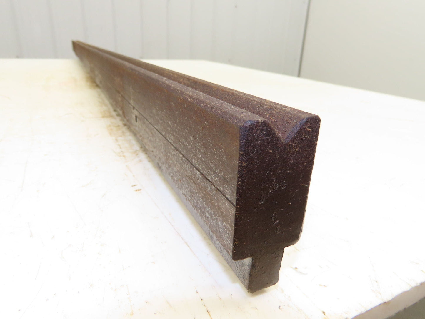 Press Brake Die 60" Long 90° V 7/16" W 1/4" Deep 1-3/4" H 1-1/16" Wide 1/2" Tang