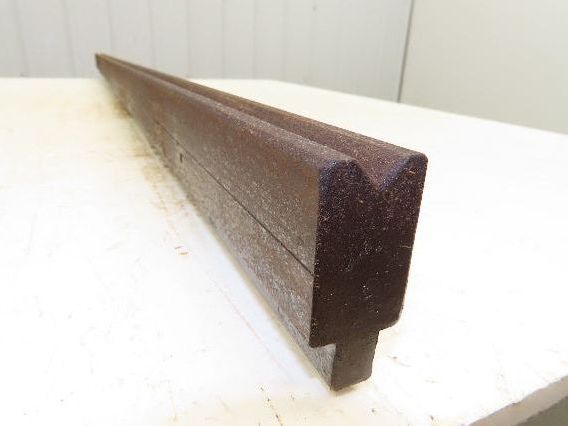 Press Brake Die 60" Long 90° V 7/16" W 1/4" Deep 1-3/4" H 1-1/16" Wide 1/2" Tang