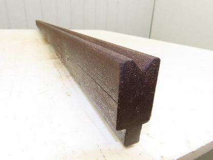 Press Brake Die 60" Long 90° V 7/16" W 1/4" Deep 1-3/4" H 1-1/16" Wide 1/2" Tang
