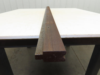 Press Brake Die 60" Long 90° V 7/16" W 1/4" Deep 1-3/4" H 1-1/16" Wide 1/2" Tang