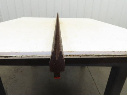 Press Brake Die 96-11/16" Long 30° Acute V 3/8" W 11/16" D 1-11/16" H