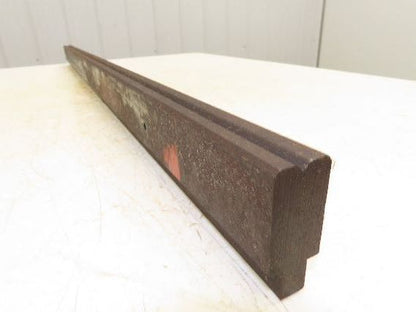 Press Brake Die 43-1/4" Long 90° V 3/16" W 1/8" Deep 1-3/4" H 1/2" Tang