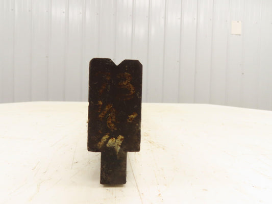 Press Brake Die 43-1/4" Long 90° V 3/16" W 1/8" Deep 1-3/4" H 1/2" Tang