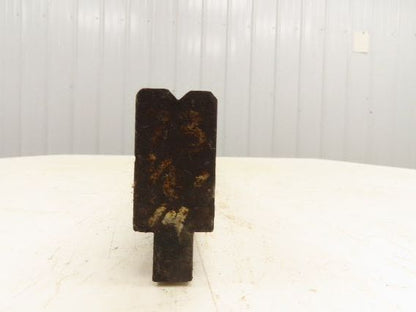 Press Brake Die 43-1/4" Long 90° V 3/16" W 1/8" Deep 1-3/4" H 1/2" Tang