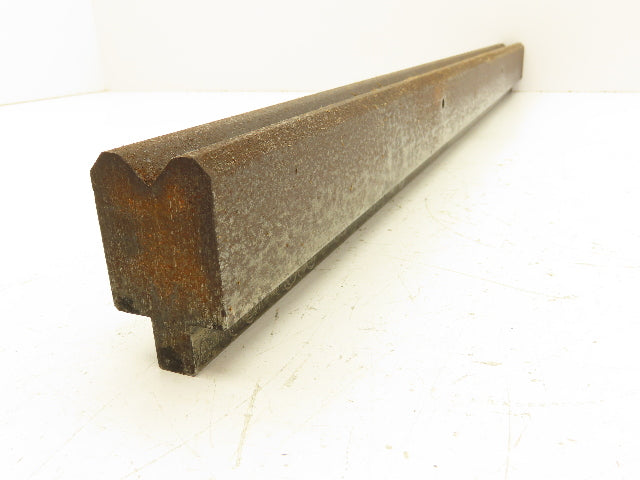 Press Brake Die 27-1/2" Long 90° V 5/8" W 5/16" D 1-3/4" H 1-1/2" Wide 1/2" Tang