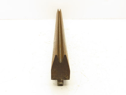 Press Brake Die 29-1/2" Long 30° Acute V 1/2" W 5/8" D 2-1/4" H 1/2" Tang
