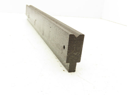 Press Brake Die 20" Long 90° V 5/16" W 3/16" D 1-13/16" H 1/2" Tang