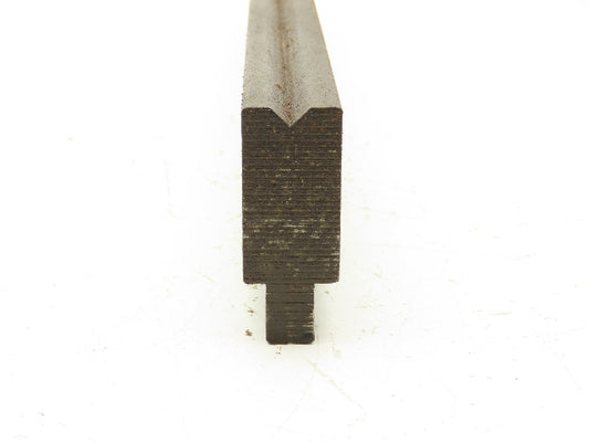 Press Brake Die 20" Long 90° V 5/16" W 3/16" D 1-13/16" H 1/2" Tang