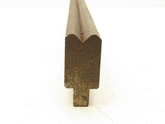 Press Brake Die 17" Long 90° V 1/2" W 1/4" D 1-3/4" H 1/2" Tang