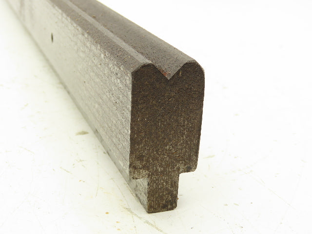 Press Brake Die 24" Long 90° V 1/2" W 3/16" D 1-3/4" H 1/2" Tang