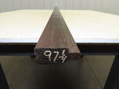Press Brake Die 97-1/4" Long 90° V 5/16" W 3/16"D 1-3/4" H 1/2" Tang