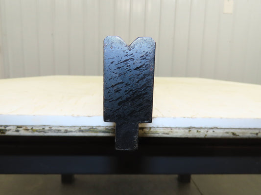 Press Brake Die 97-1/4" Long 90° V 5/16" W 3/16"D 1-3/4" H 1/2" Tang