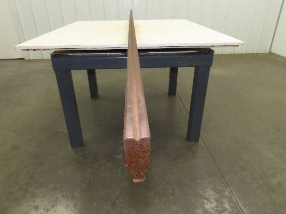 Press Brake Die 121" Long 90° V 1/4" W 1/8" D 1-3/4" H 1/2" Tang