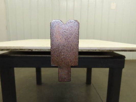 Press Brake Die 121" Long 90° V 1/4" W 1/8" D 1-3/4" H 1/2" Tang