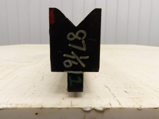 Press Brake Die 87-1/16" Long 90° V 15/16" W 1/2" D 1-3/4" H 1/2" Tang