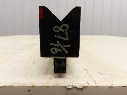 Press Brake Die 87-1/16" Long 90° V 15/16" W 1/2" D 1-3/4" H 1/2" Tang