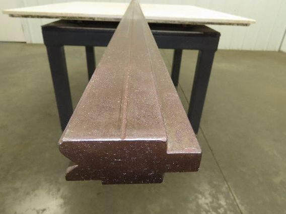 Press Brake Die 121" Long 90° V 7/16" W 1/4" D 1-13/16" H 1/2" Tang