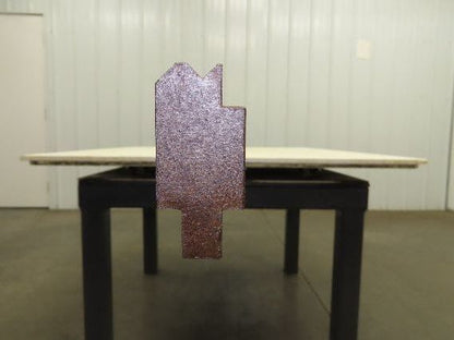 Press Brake Die 121" Long 90° V 5/16" W 3/16" D 1-3/4" H 1/2" Tang