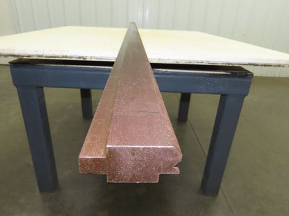 Press Brake Die 121" Long 90° V 5/16" W 3/16" D 1-3/4" H 1/2" Tang
