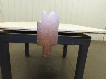 Press Brake Die 121" Long 90° V 5/16" W 3/16" D 1-3/4" H 1/2" Tang