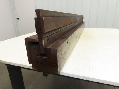 Press Brake U Punch Die Set 50-13/16" Long 3/4" OD 3/8" Deep Safety Tang