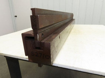 Press Brake U Punch Die Set 50-13/16" Long 3/4" OD 3/8" Deep Safety Tang