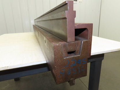 Press Brake U Punch Die Set 61" Long 3/4" ID 7/16" Stroke  1/2" Safety Tang