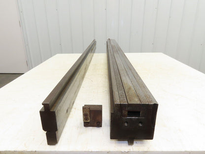 Press Brake U Punch Die Set 61" Long 1" ID 5/8" Stroke 1/2" Safety Tang