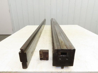 Press Brake U Punch Die Set 61" Long 1" ID 5/8" Stroke 1/2" Safety Tang