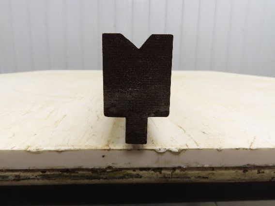 Press Brake Die 65-5/8" Long 90° V 1/2" W 5/16" D 1-3/4" H 1/2" Tang