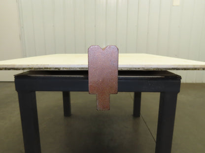 Press Brake Die 121" Long 90° V 1/4" W 5/32" D 1-3/4" H 1/2" Tang