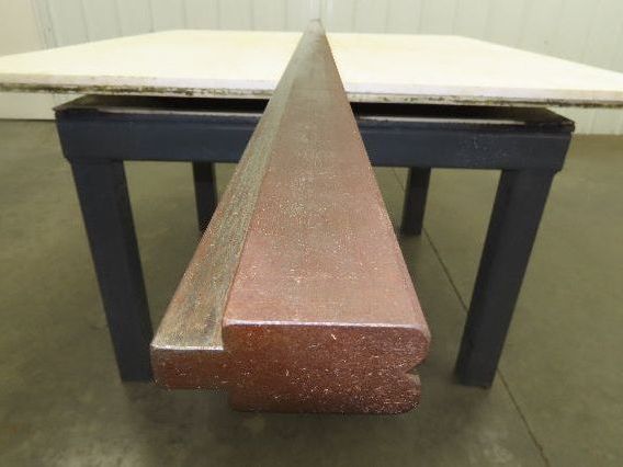 Press Brake Die 121" Long 90° V 1/4" W 5/32" D 1-3/4" H 1/2" Tang