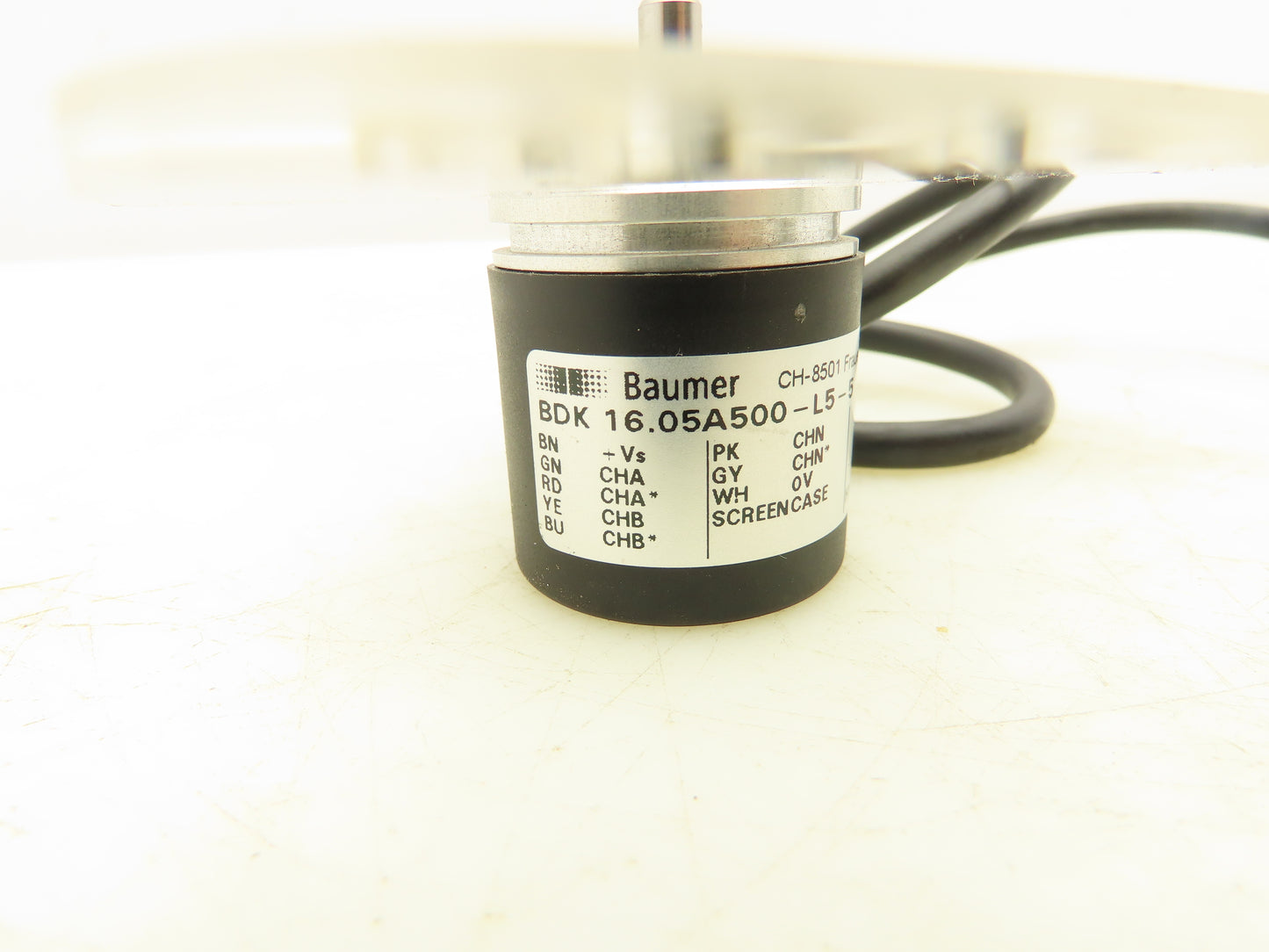 Baumer BDK 16.05A500-L5-5 Rotary Incremental Shaft Encoder Micro Series