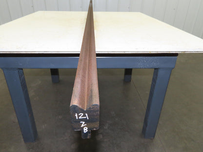 Press Brake Die 121" Long 90° V 3/4" W 3/8" D 1-7/16" H 1/2" Tang