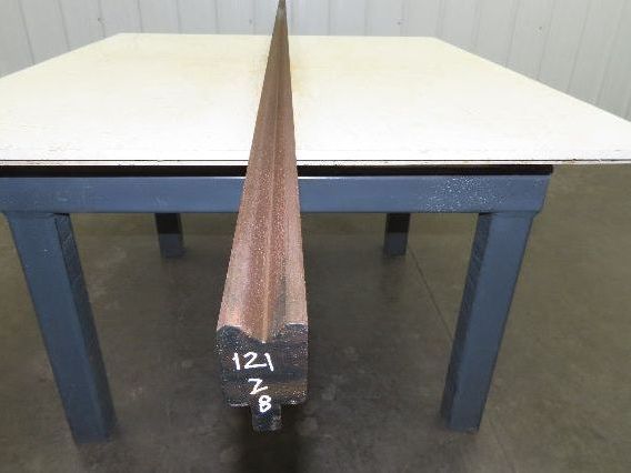 Press Brake Die 121" Long 90° V 3/4" W 3/8" D 1-7/16" H 1/2" Tang