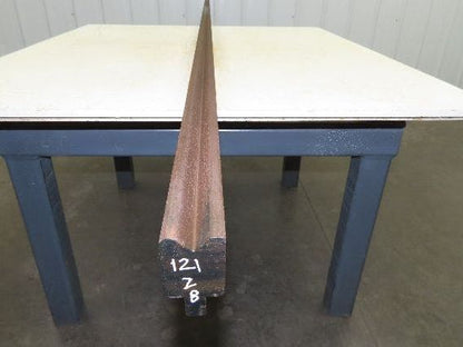 Press Brake Die 121" Long 90° V 3/4" W 3/8" D 1-7/16" H 1/2" Tang