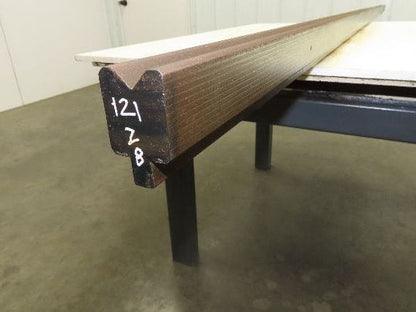 Press Brake Die 121" Long 90° V 3/4" W 3/8" D 1-7/16" H 1/2" Tang