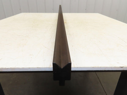 Press Brake Die 97" Long 90° V 15/16" W 1/2" D 1-3/4" H 1/2" Tang