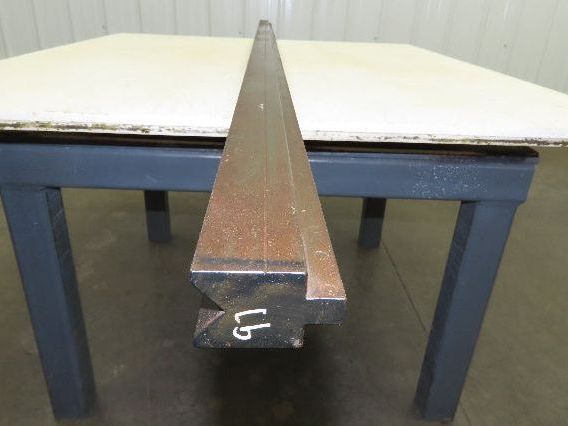 Press Brake Die 97" Long 90° V 15/16" W 1/2" D 1-3/4" H 1/2" Tang