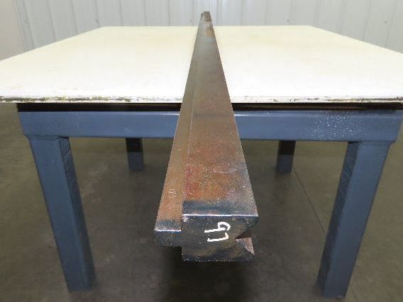 Press Brake Die 97" Long 90° V 15/16" W 1/2" D 1-3/4" H 1/2" Tang