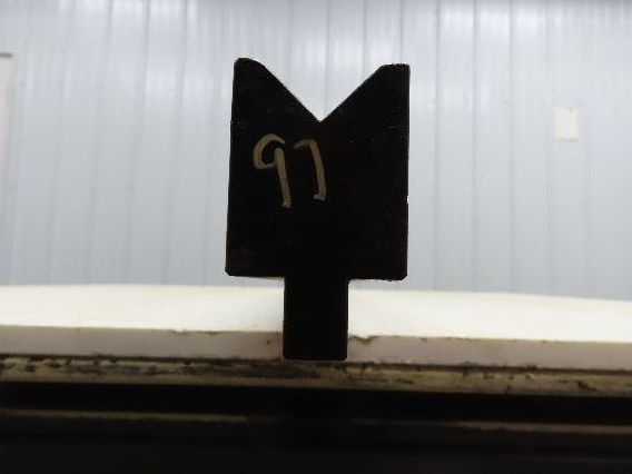 Press Brake Die 97" Long 90° V 15/16" W 1/2" D 1-3/4" H 1/2" Tang